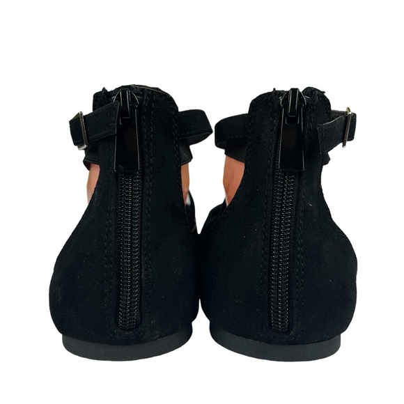 Torrid Faux Suede Elastic Criss-Cross Strappy Black Sandals Womens Size 9.5WW - Picture 9 of 13